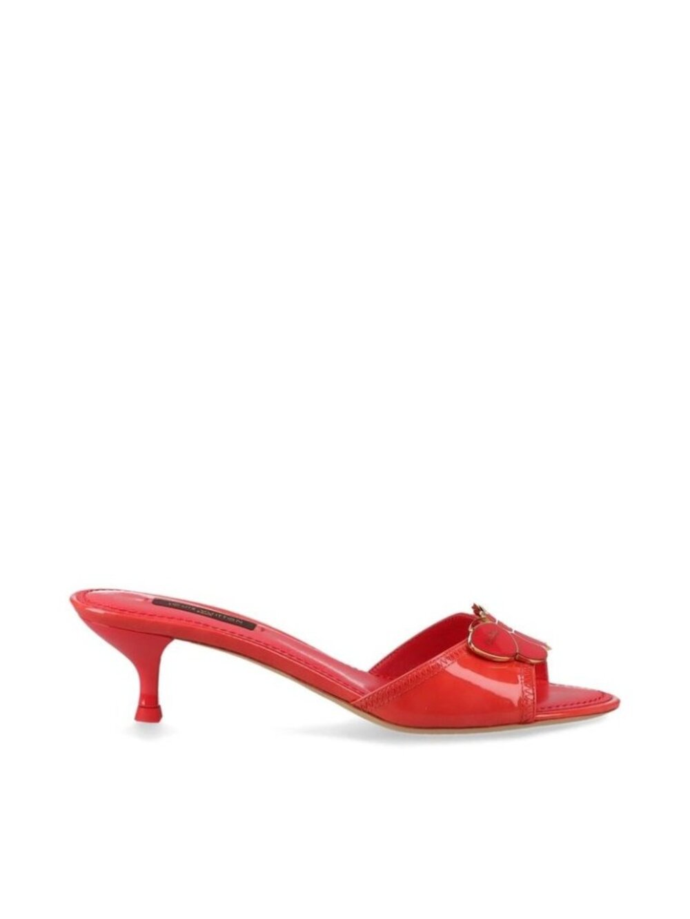 Louis Vuitton 08 Butterfly V Mark Patent Leather Mules 35 Bl0048 Red - Picture 4 of 15